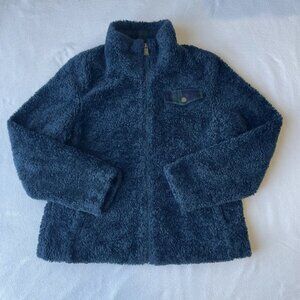 Pendleton Navy Blue Fuzzy Sherpa Zip Jacket,  Size Small